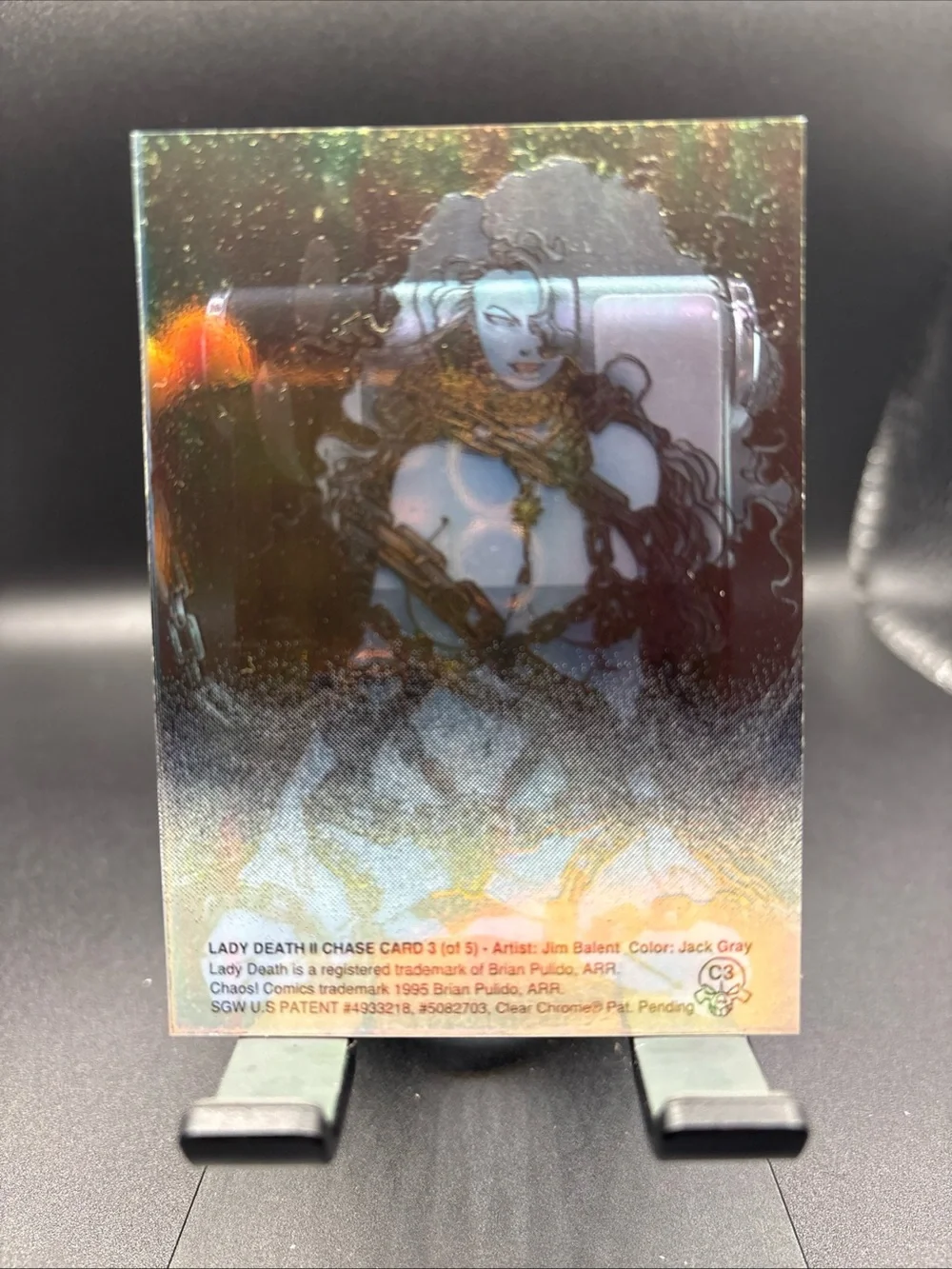 1995 Lady Death Series 2 ll Chase Card #3 C3 Chaos Clear Chrome